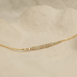 Barberry Bead Bracelet - Beige Moonstone