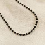 Black Beads Necklace