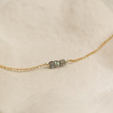 Golden Trio Bead Bracelet - Labradorite