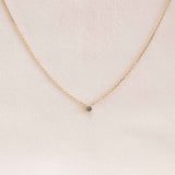 Twinkle Diamond Necklace - 0,1ct Salt & Pepper Diamond