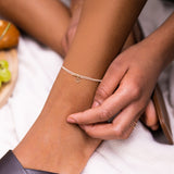 Makaro Mini-Anklet - beige