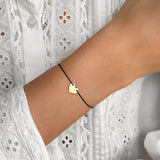 Heart Bracelet Cord - Marine