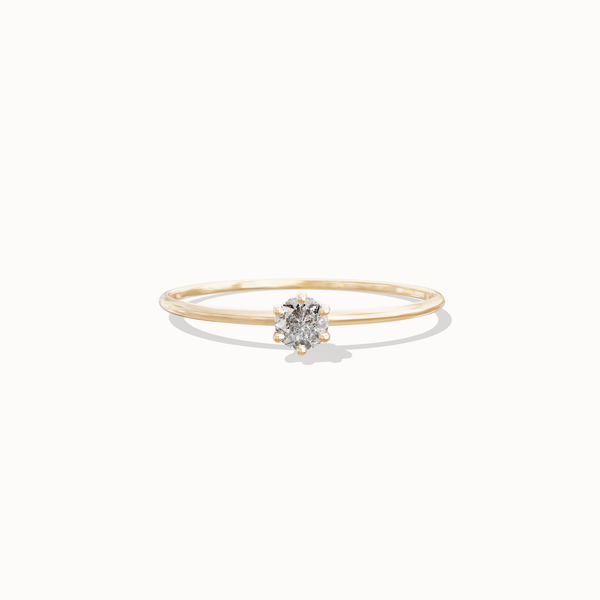 Twinkle Diamond Ring - 0,1ct Salt & Pepper Diamond