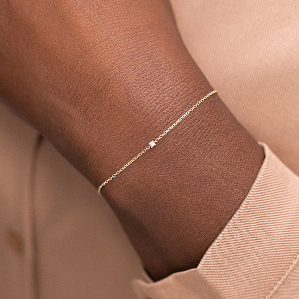 Stardust Diamond Bracelet - 0.02ct Salt & Pepper Diamond