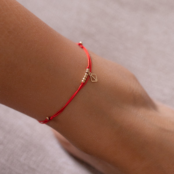 Makaro Mini Anklet - Red