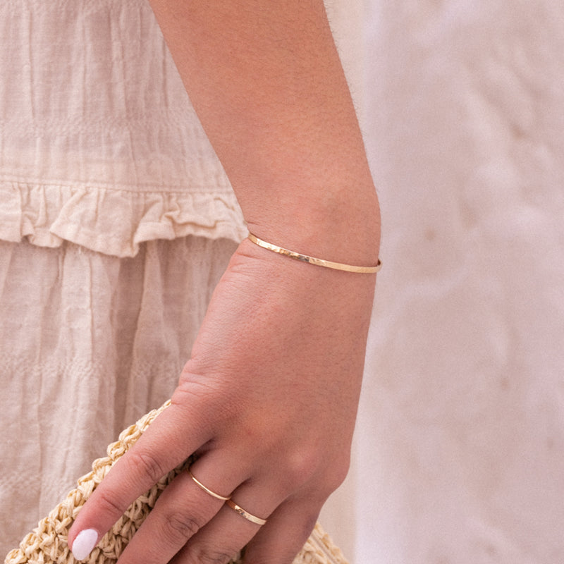 Bold Hammered Cuff