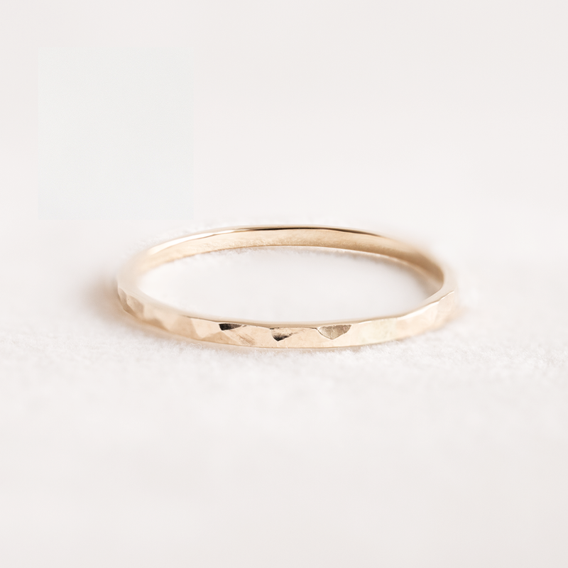 Hammered Wedding Band